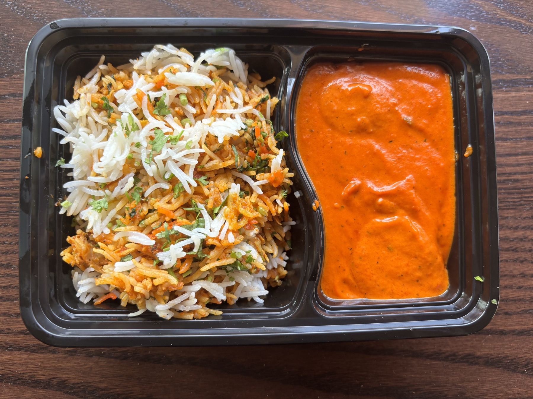 Masala Box plated Indian entree